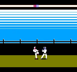 Karateka gameplay screenshot on NES