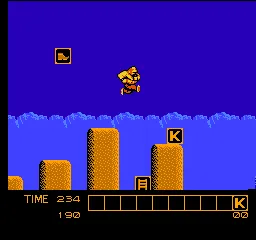 Karnov gameplay screenshot on NES