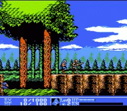 Kick Master gameplay screenshot on NES