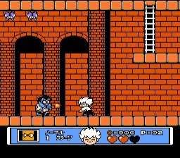Kid Dracula gameplay screenshot on NES