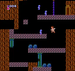 Kid Icarus gameplay screenshot on NES