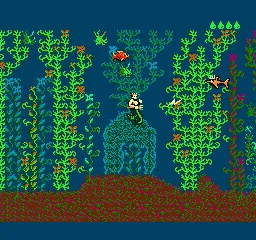 King Neptune's Adventure gameplay screenshot on NES