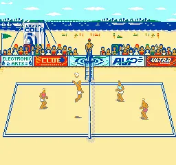 Kings of the Beach: Professional Beach Volleyball gameplay screenshot on NES
