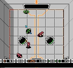 KlashBall gameplay screenshot on NES