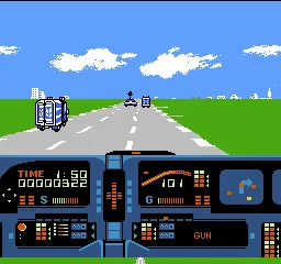 Knight Rider gameplay screenshot on NES