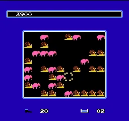 Krazy Kreatures gameplay screenshot on NES