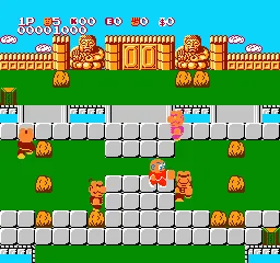 Kung Fu Heroes gameplay screenshot on NES