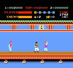 Kung-Fu Master gameplay screenshot on NES