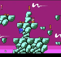 Linus Spacehead's Cosmic Crusade gameplay screenshot on NES