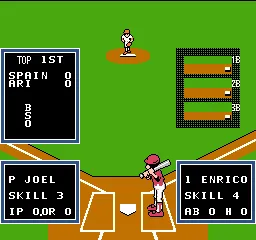 Little League Baseball: Championship Series gameplay screenshot on NES