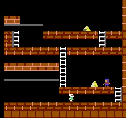 Lode Runner gameplay screenshot on NES