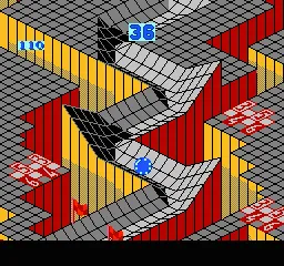 Marble Madness gameplay screenshot on NES