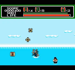 Mechanized Attack gameplay screenshot on NES