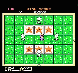 Mendel Palace gameplay screenshot on NES