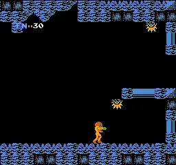Metroid gameplay screenshot on NES
