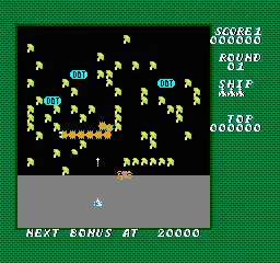 Millipede gameplay screenshot on NES