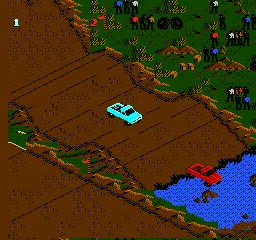 Monster Truck Rally gameplay screenshot on NES