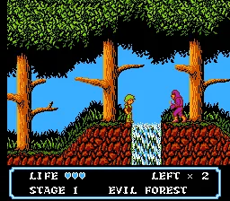 Moon Crystal gameplay screenshot on NES