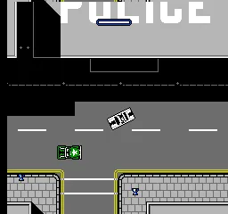 Motor City Patrol gameplay screenshot on NES