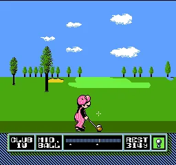 NES Open Tournament Golf gameplay screenshot on NES