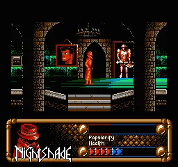 Nightshade gameplay screenshot on NES
