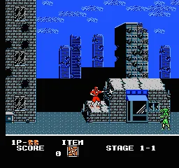 Ninja Crusaders gameplay screenshot on NES