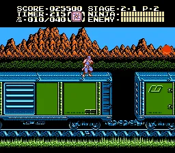 Ninja Gaiden II: The Dark Sword of Chaos gameplay screenshot on NES