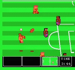 Nintendo World Cup gameplay screenshot on NES