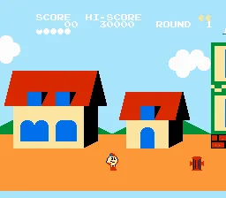 Pac-Land gameplay screenshot on NES