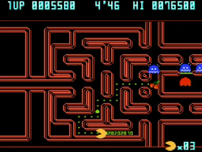 Pac-Man Championship Edition gameplay screenshot on NES