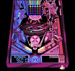Pin Bot gameplay screenshot on NES