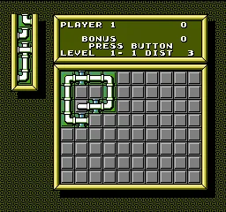Pipe Mania gameplay screenshot on NES