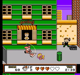 Pizza Pop! gameplay screenshot on NES