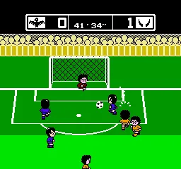 Power Soccer gameplay screenshot on NES