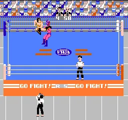 Pro Wrestling gameplay screenshot on NES
