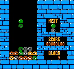 Puyo Puyo gameplay screenshot on NES