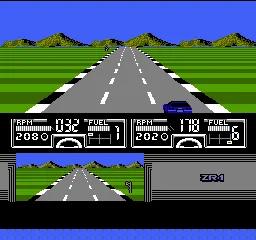 Race America gameplay screenshot on NES