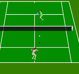 Racket Attack gameplay screenshot on NES