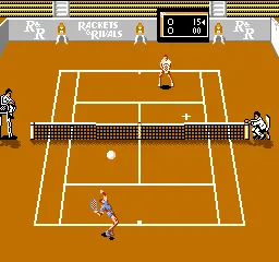 Rackets & Rivals gameplay screenshot on NES