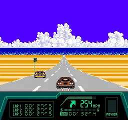 Rad Racer II gameplay screenshot on NES