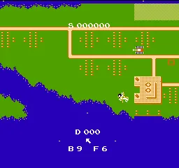Raid on Bungeling Bay gameplay screenshot on NES