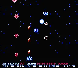 Recca gameplay screenshot on NES