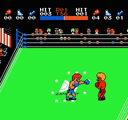 Ring King gameplay screenshot on NES