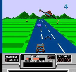 RoadBlasters gameplay screenshot on NES