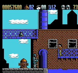 RoboCop 2 gameplay screenshot on NES