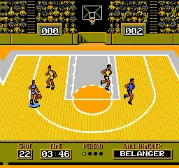 Roundball: 2 on 2 Challenge gameplay screenshot on NES
