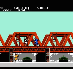 Rush'n Attack gameplay screenshot on NES