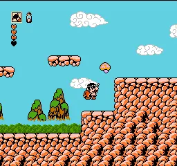 Saiyuuki World 2: Tenjoukai no Majin gameplay screenshot on NES