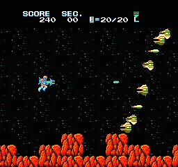 Section Z gameplay screenshot on NES