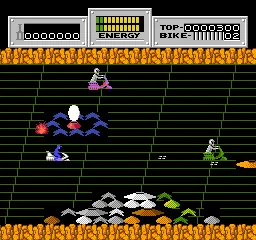 Seicross gameplay screenshot on NES